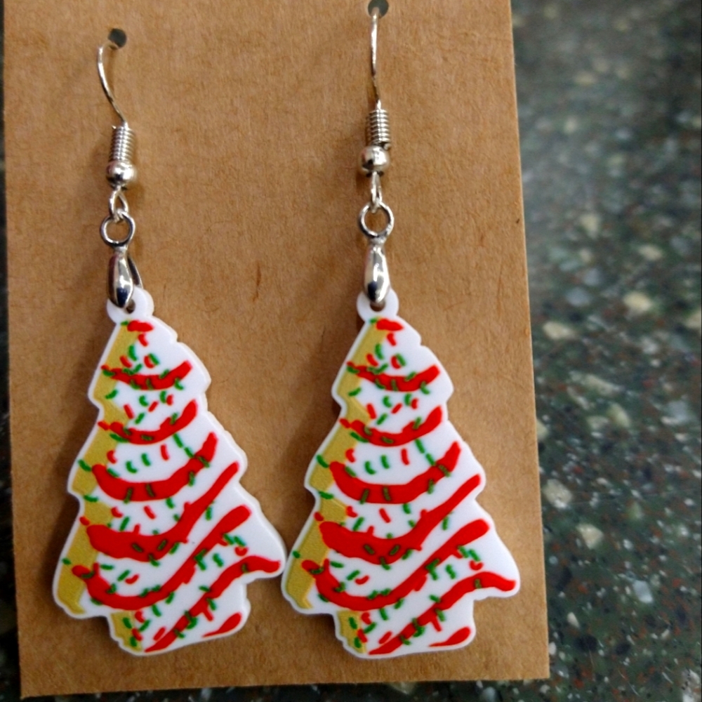 New Christmas tree earrings
